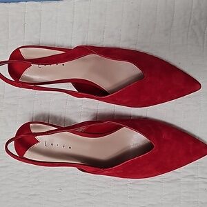 Nwt,Leith Suede Slingbacks,9.5
